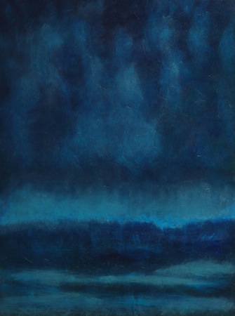 Midnight Wave. 35 x 40. Oil on WOOD. Sold