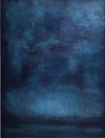 Blue Dusk. 30 x 24. Oil On WOOD. Sold