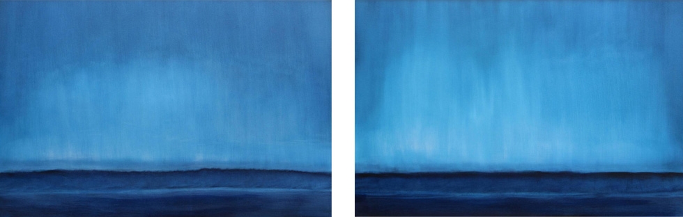 Blue Velvet I and II. 60 x 40. Oil On Canvas. SOLD