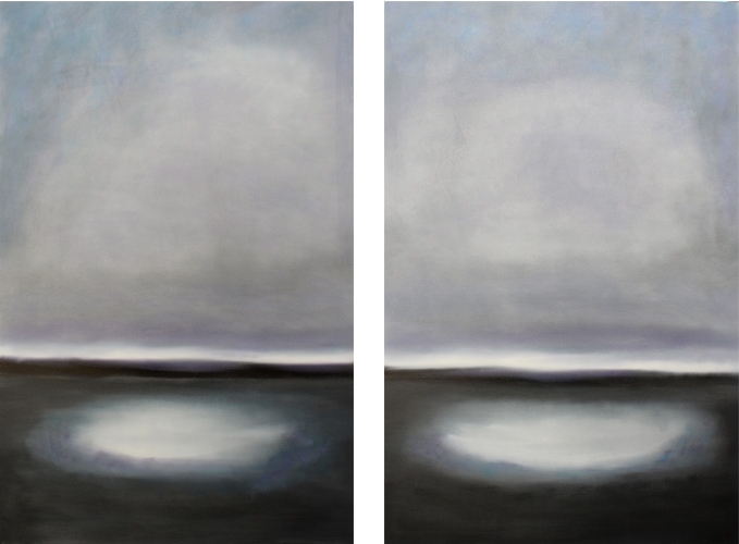 Lavender fog I and II. 60 x 40. OIL ON LINEN. SOLD