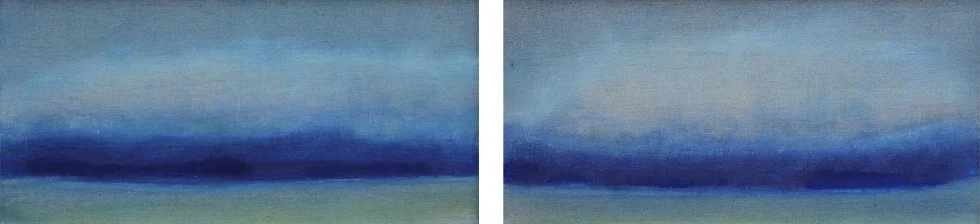 oceanic I II 24 x 12 OIL ON LINEN