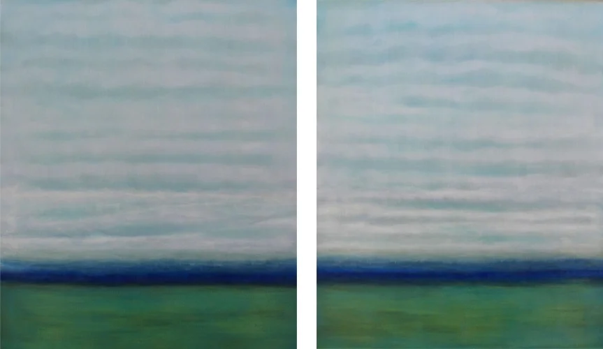 By The Sea I II 40 x 48 Oil On LINEN
