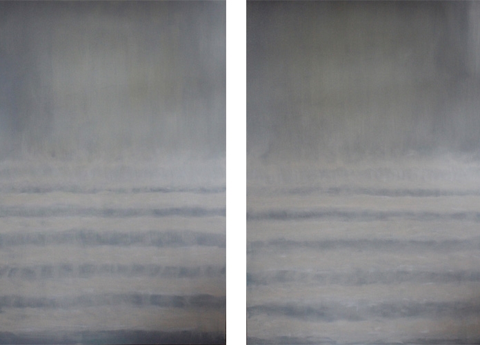 Oyster Waves I and II. 48 x 72. Oil On Canvas. sold