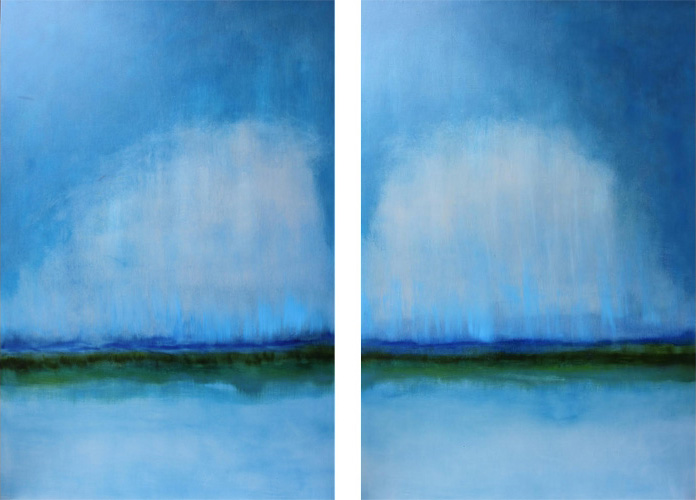 UNCONDITIONAL I and II. 48 X 27. Oil on Linen. SOLD