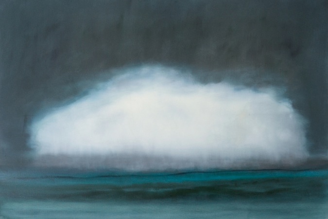 Solitary Cloud. 40 x 60. Oil on Linen. SOLD