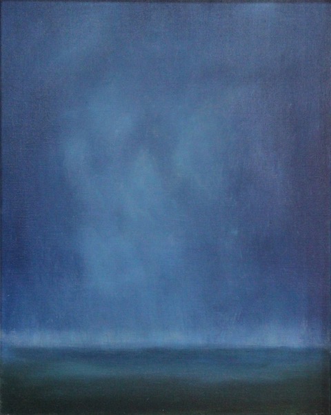 Blue Rain IV. 16 x 20. oil on linen