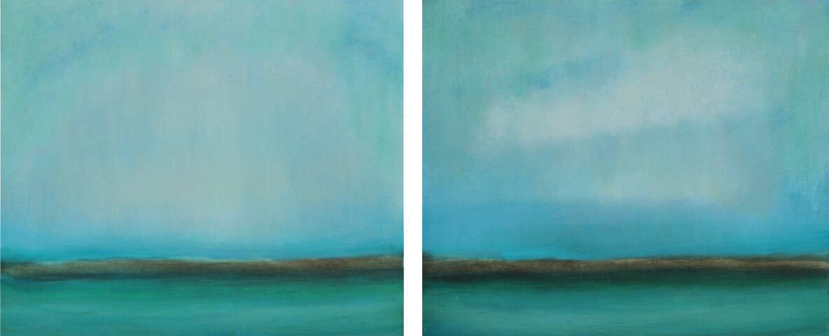  Earth Sea and Sky I and II. 20 x 24. Oil on canvas. SOLD