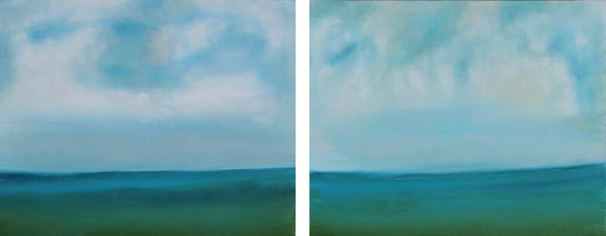 Summer I and II. 24 x 30. Oil on canvas. SOLD
