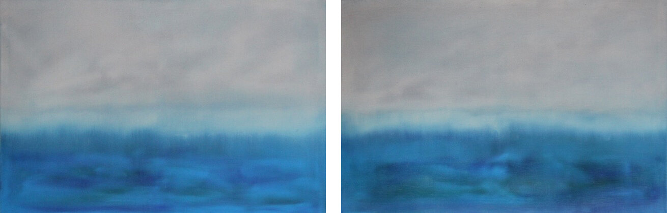 Sea of Joy I and II. 24 x 36. oil on linen. SOLD