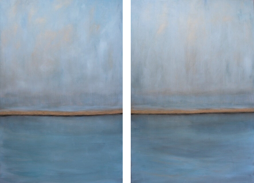 Golden Dreams I and II. 48 x 72. oil on linen