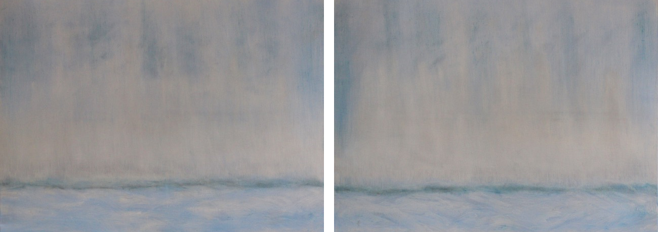 Pale Sky I and II. 40 x 60. oil on linen. sold