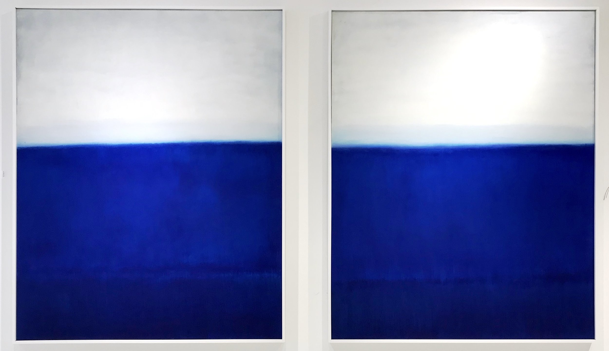 Deep Blue Sea I and II. 60 x 40. oil on linen