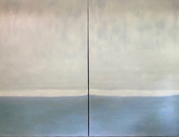 Blue Sea I and II. 40 x 60. oil on linen