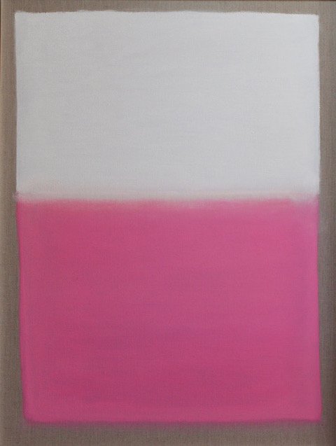 Pink and White. 30 x 40. Oil on Linen