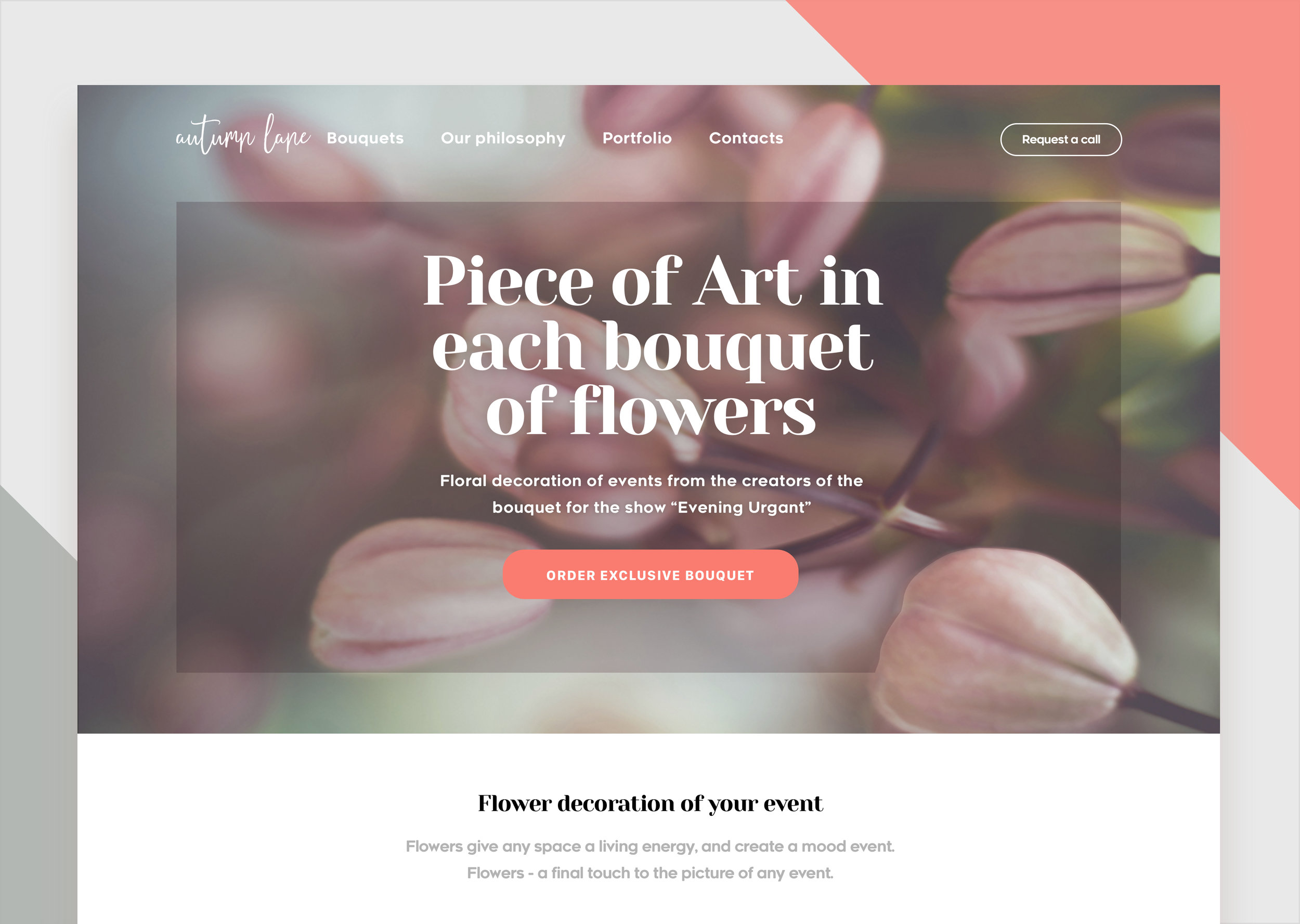 Day 005 | Flower company website.