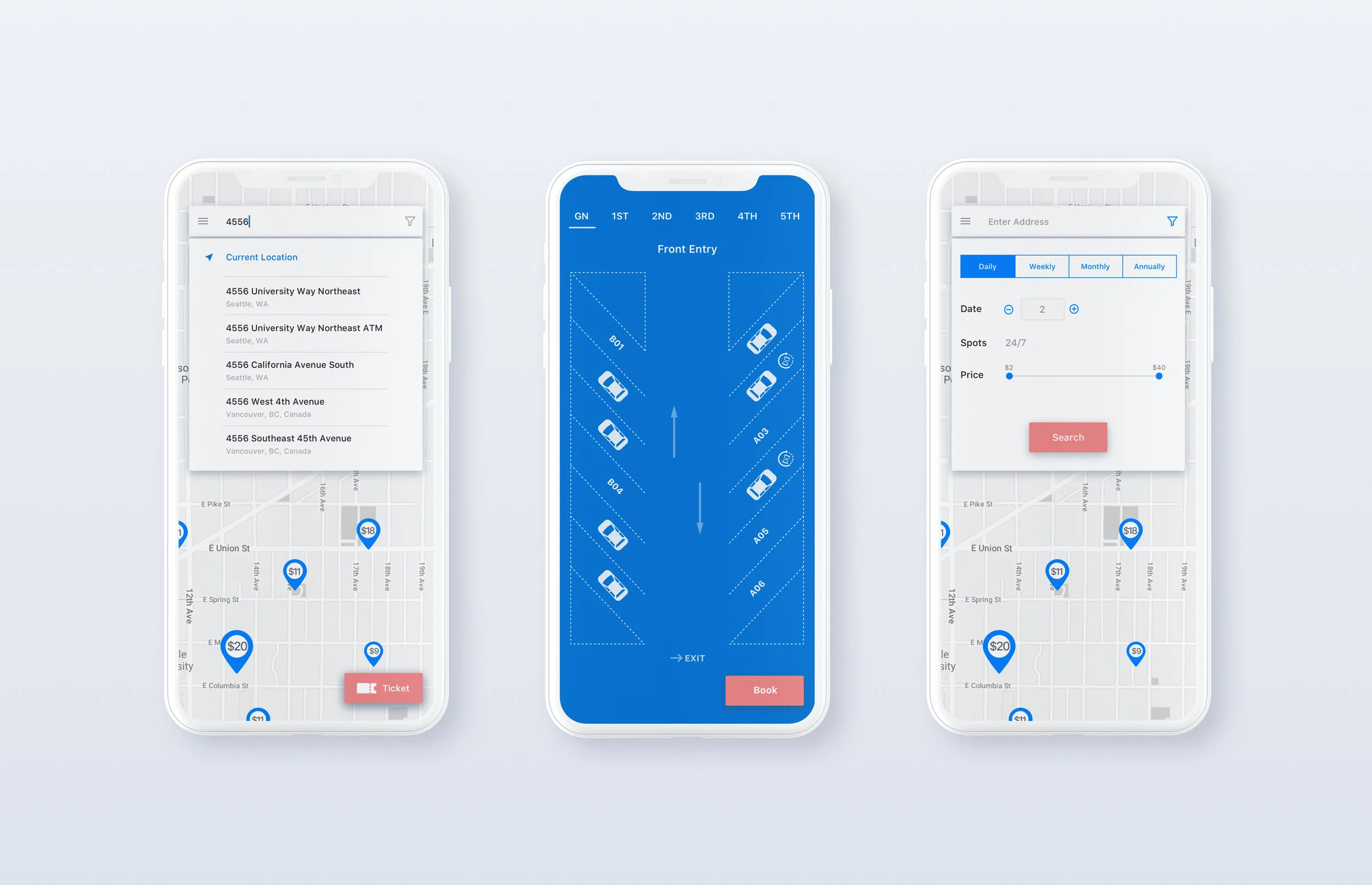 Day 018 | Parking app.