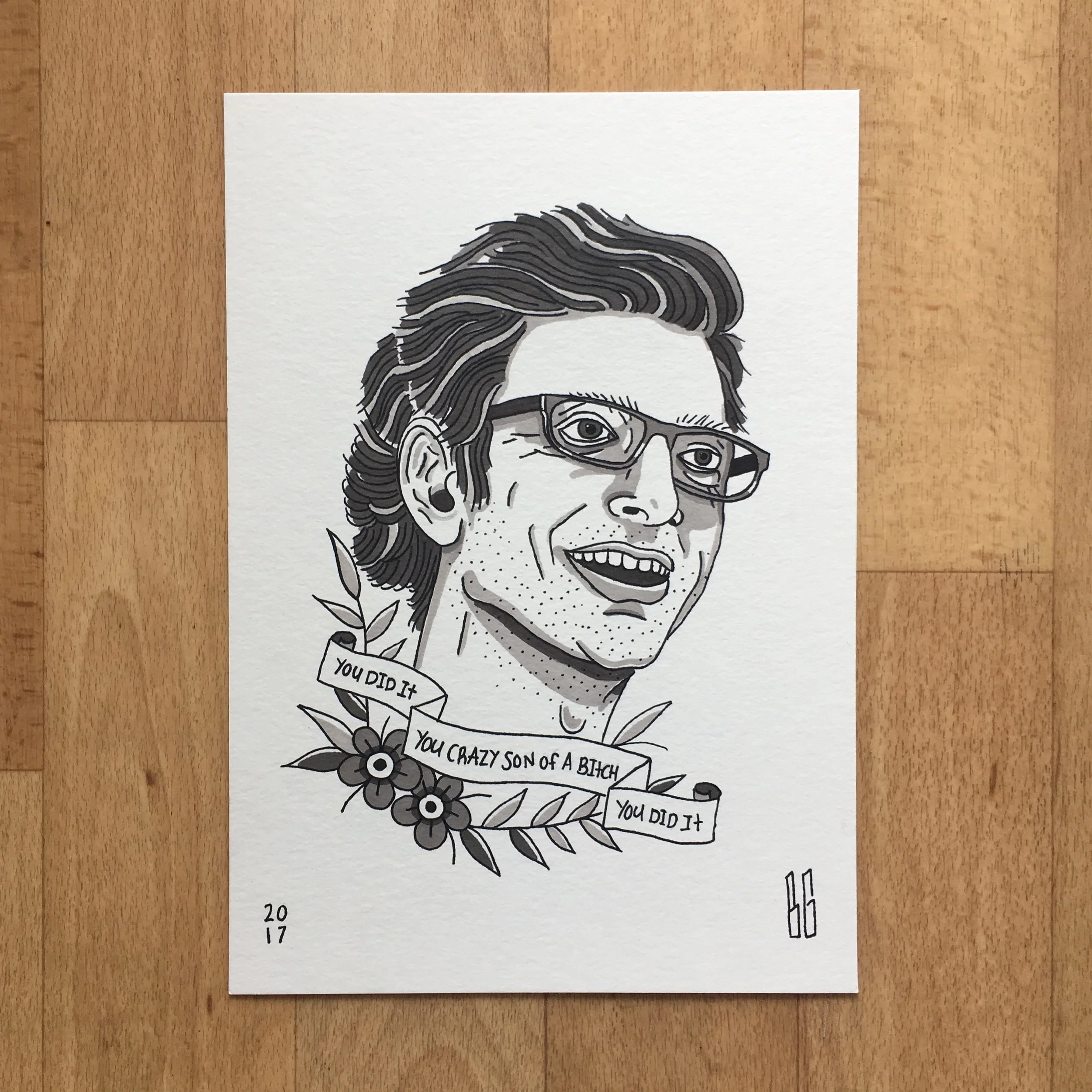 A4 - Jeff Goldblum Portrait 