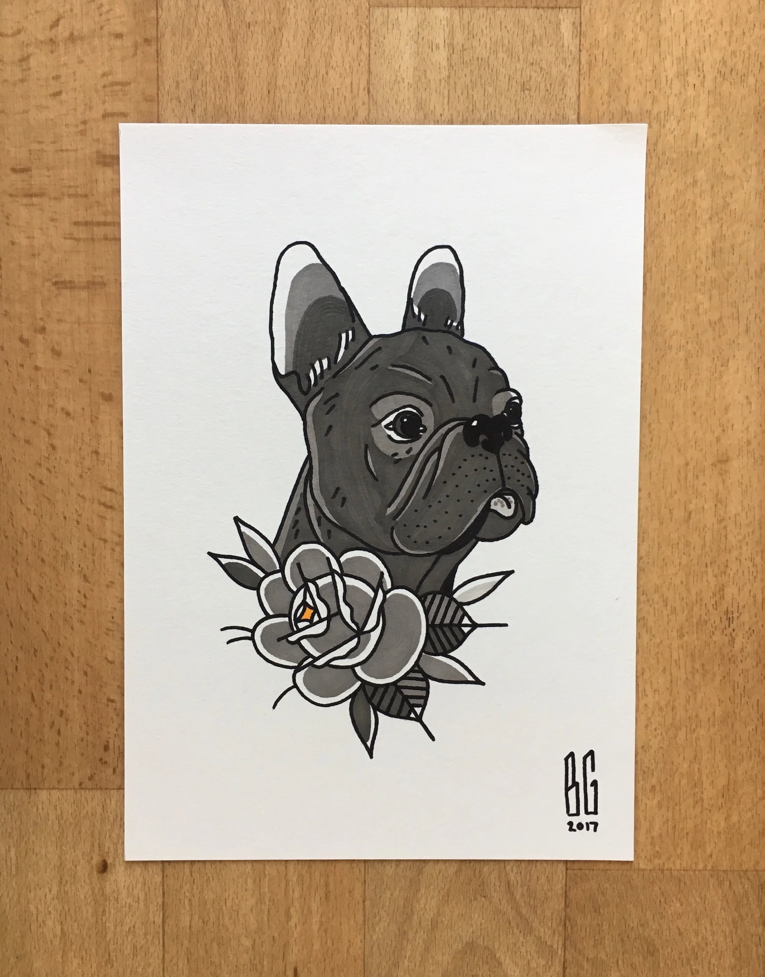 A4 - French Bulldog