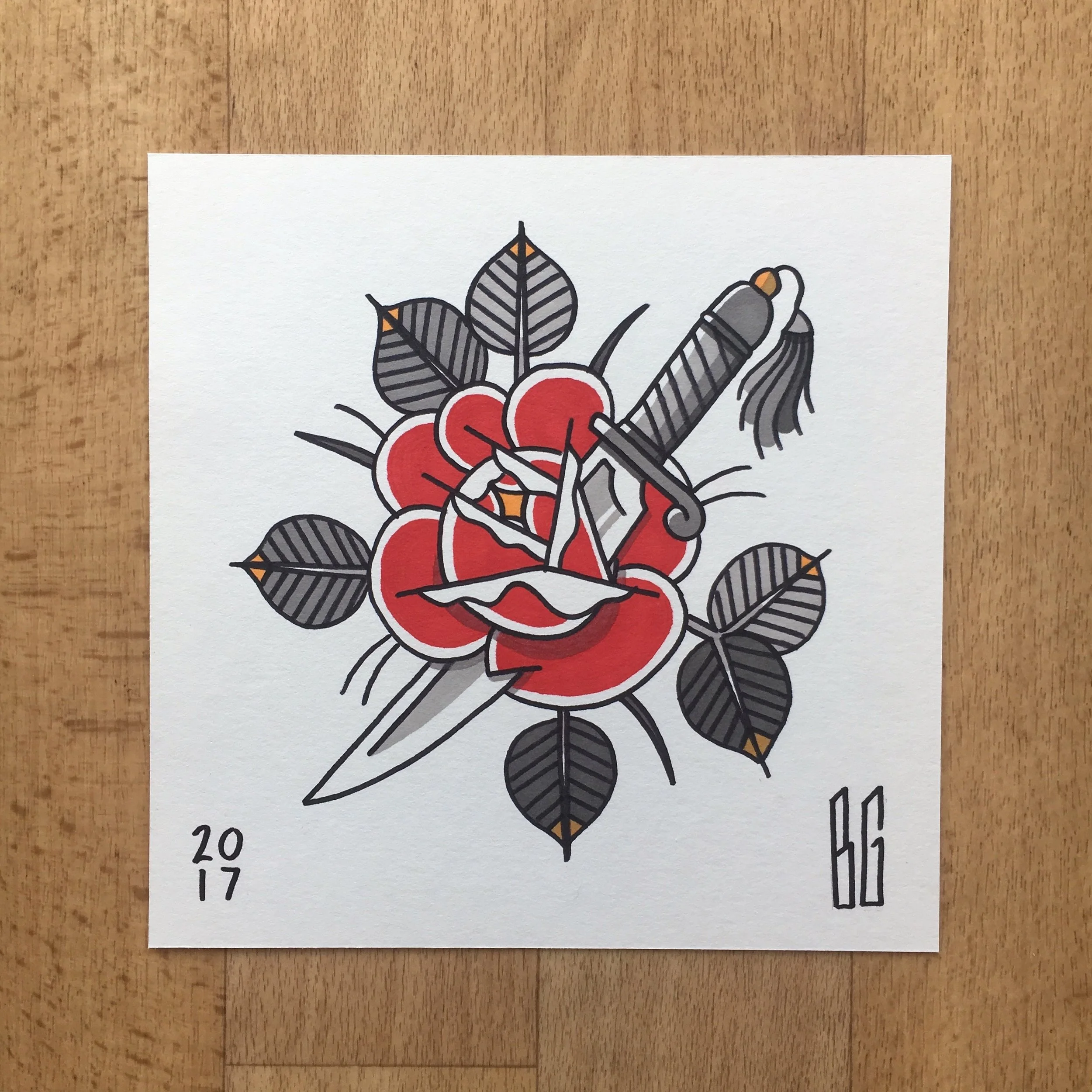 Dagger and Rose