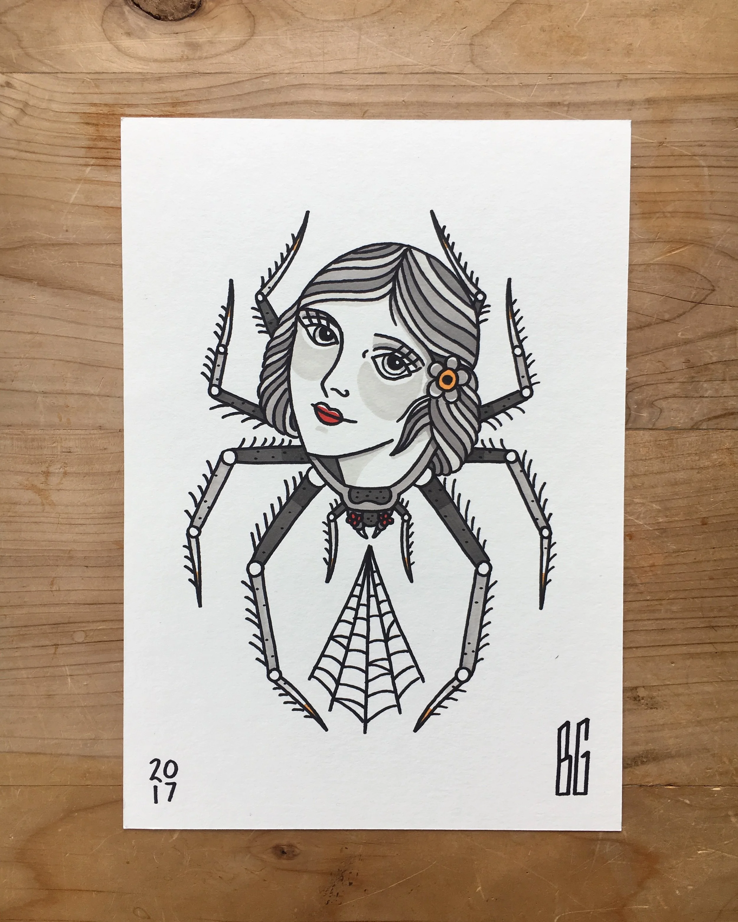 A4  - Girl Spider