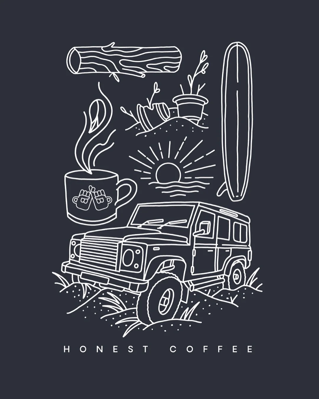 Honest Coffee - Shirt Design