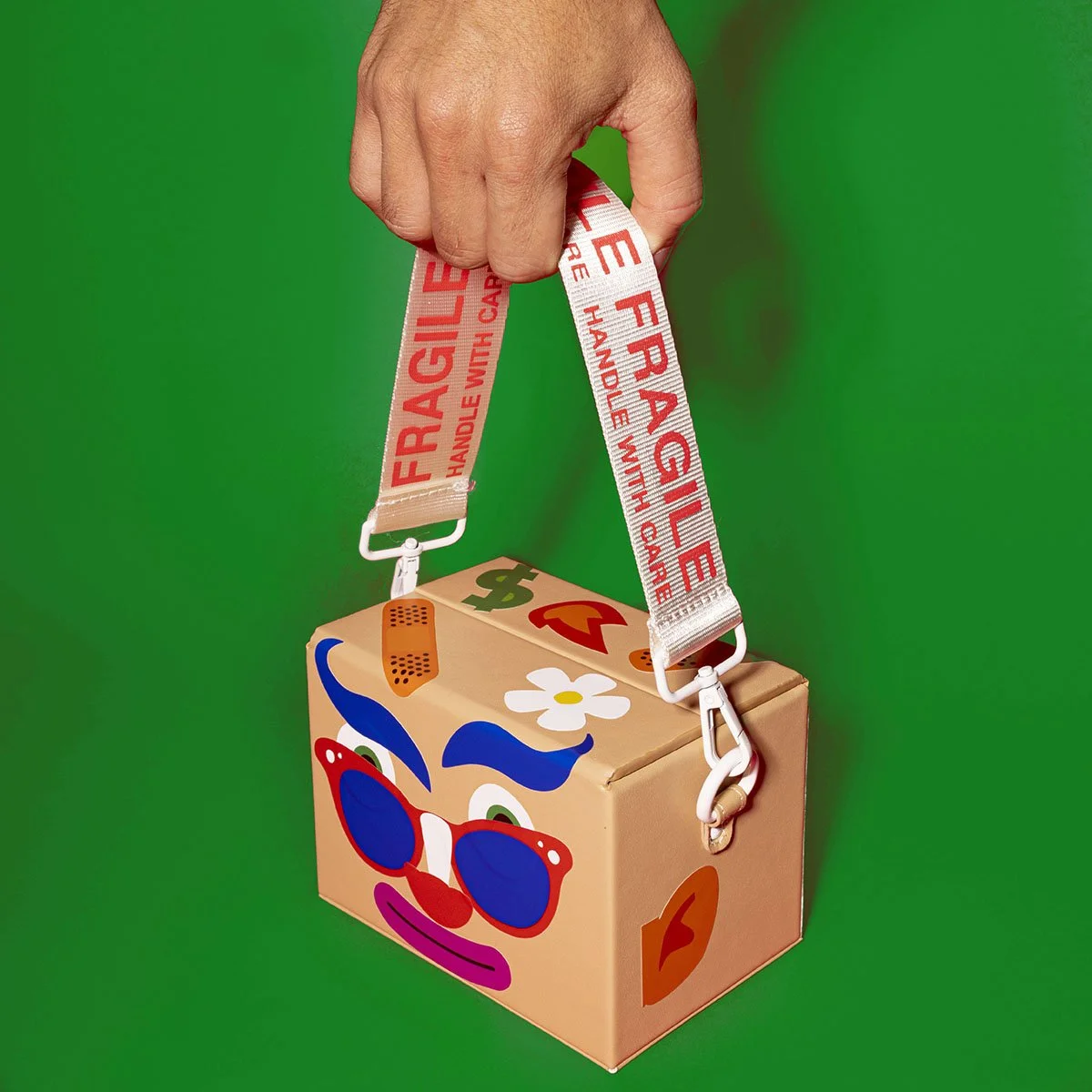 Thrifty Choice the shipping box bag' by nik bentel, box bag purse