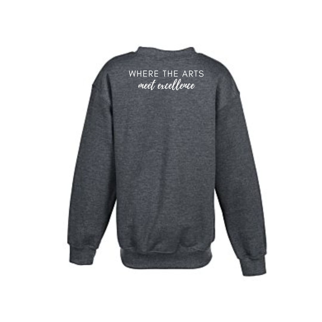  Back of sweatshirt, featuring our motto! 