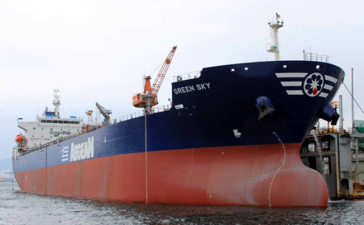 Aegean tanker tied up in court case.