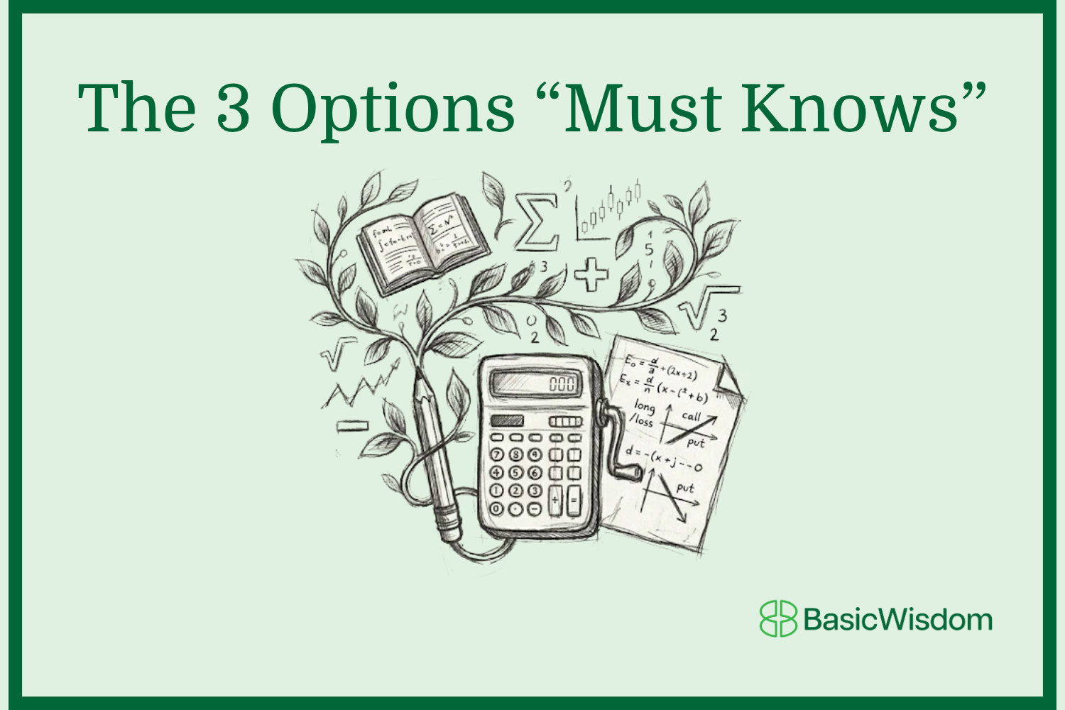 The Three "Must-Know" Concepts to Master Options