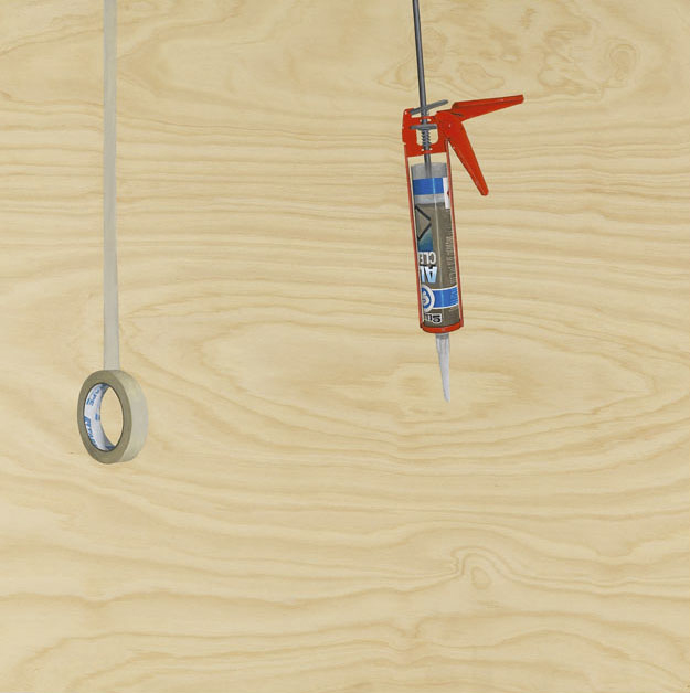 Tape and Seal, 2006 Acrylic on Plywood 85 x 85 cm