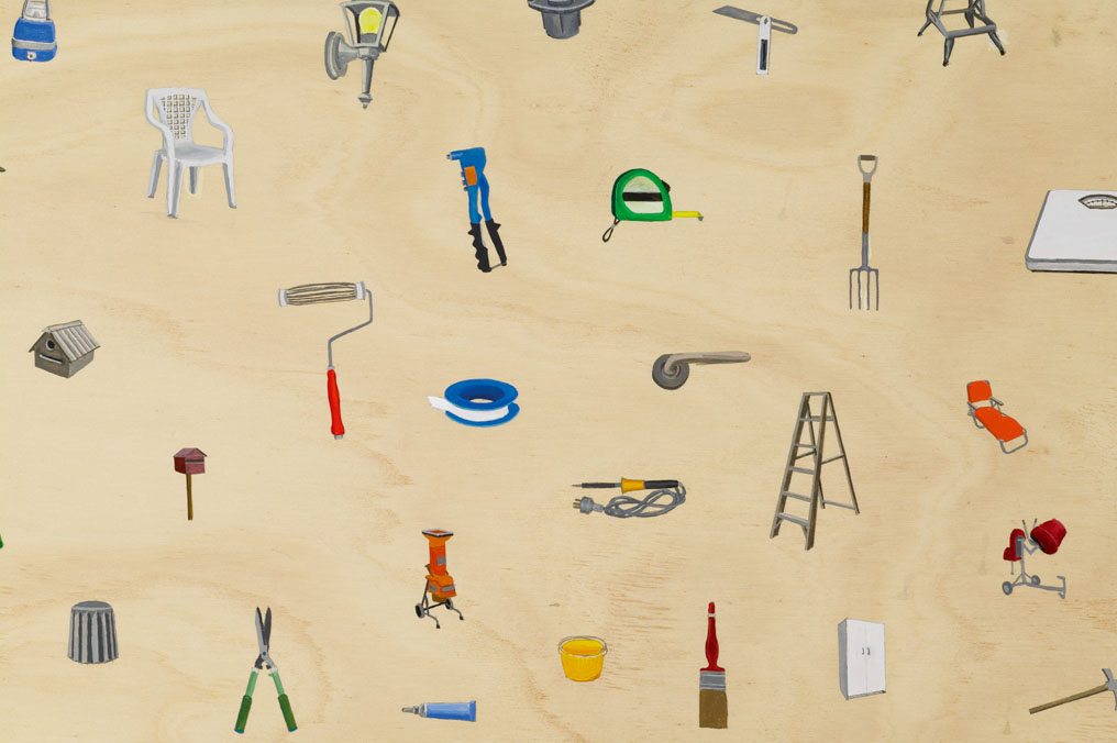  Some Stuff, 2006 Acrylic on Plywood 120 x 140 cm 