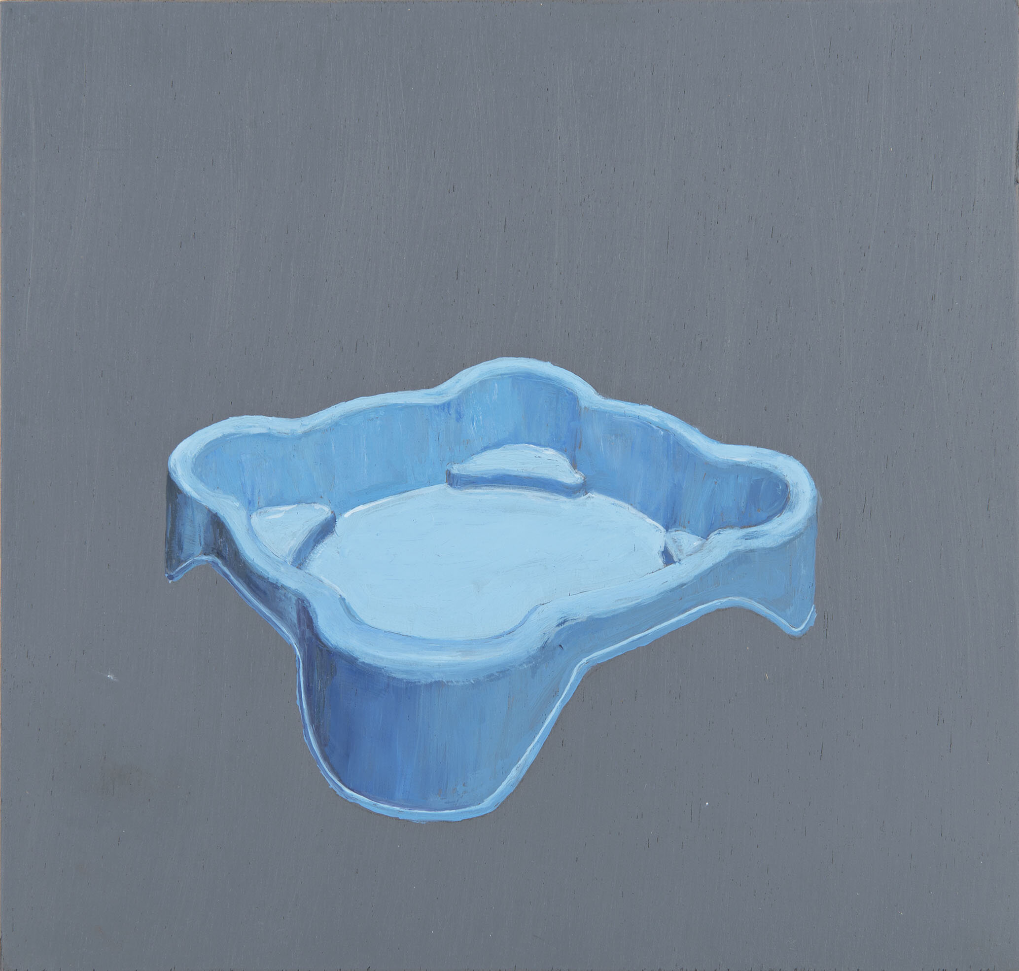 Blue Pool (Containment Series), 2016, Oil on Plywood, 27.5. x 28.5 cm