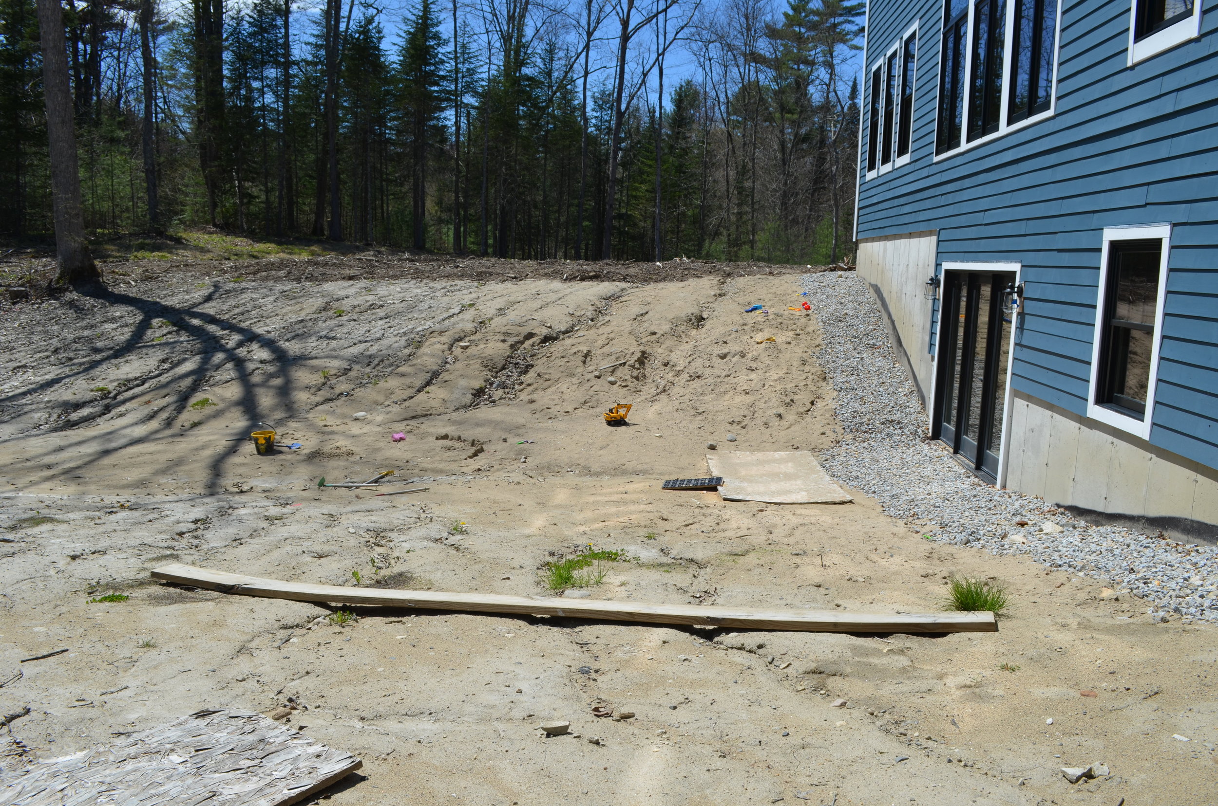 Before Retaining Wall