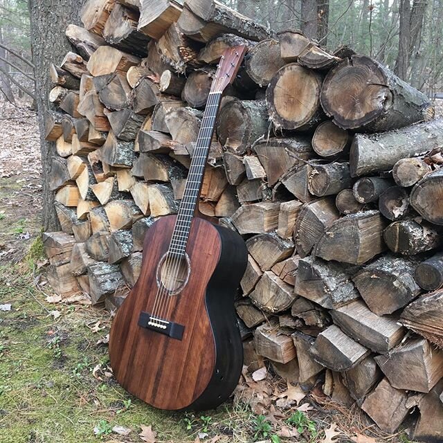 This instrument was definitely a departure from the norm for me. Not only is it a different style and shape, it was built from almost entirely recycled and discarded materials.  The top and all bracing is from an upright piano. The back, sides, and n