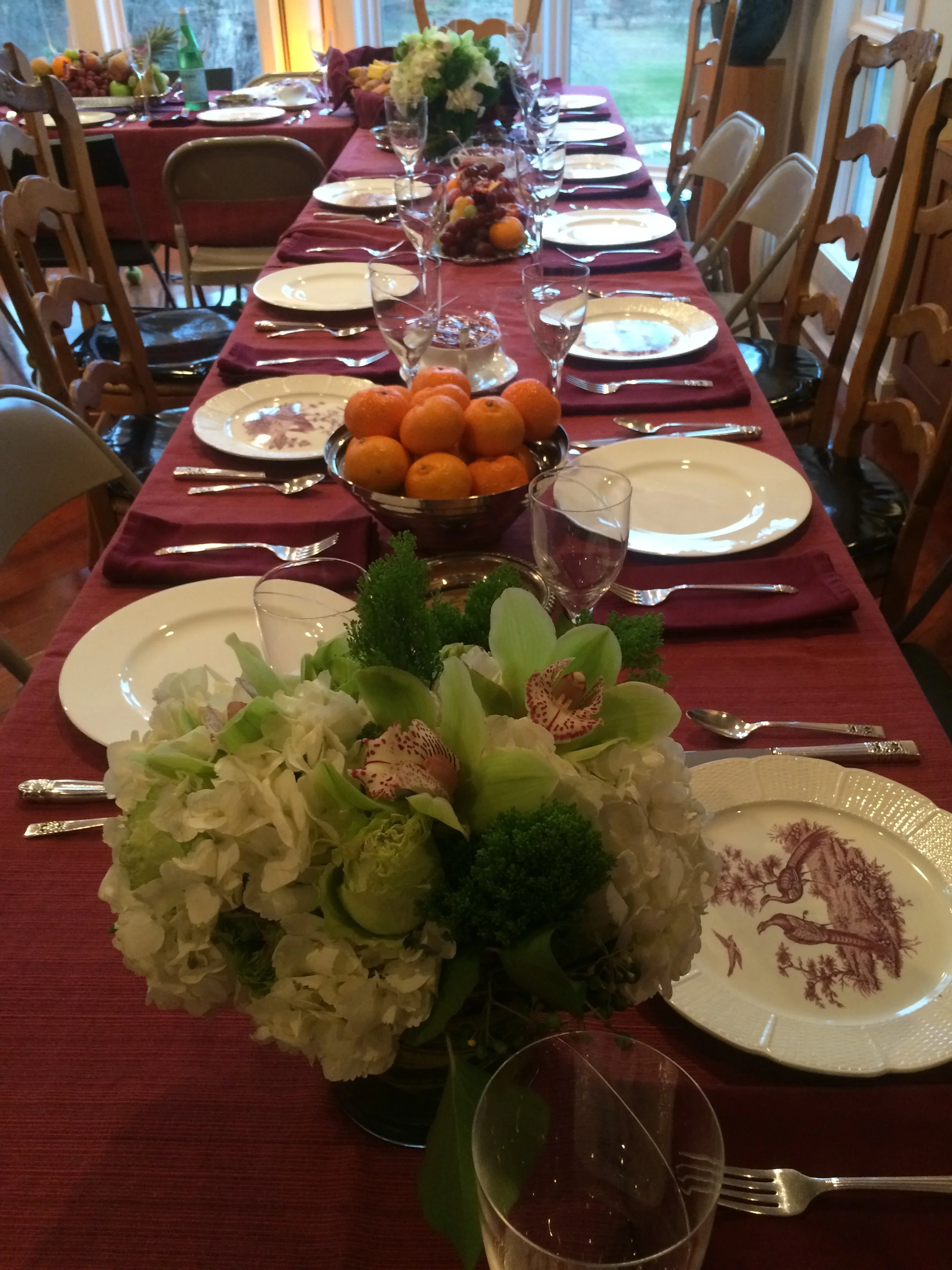 My mother's beautiful Thanksgiving table.