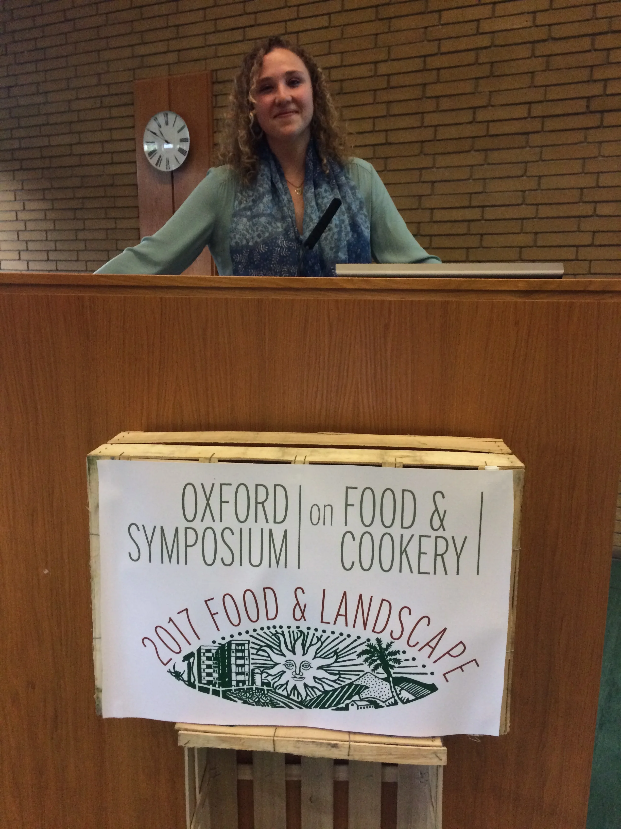 Getting ready for my presentation at the 2017 Oxford Symposium on Food & Cookery.