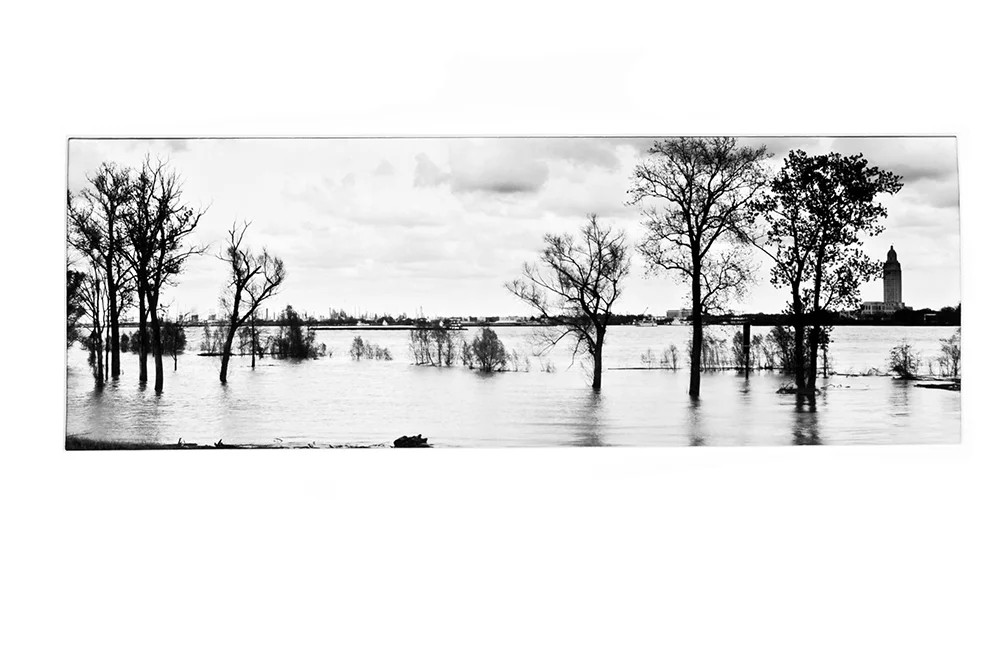 A.J. Meek (American, b. 1941) High Water, Mississippi River Negative 1990, print 1996 Toned gelatin silver archival print Purchased with funds from the Friends of LSU Museum of Art Endowment 2011.10.2