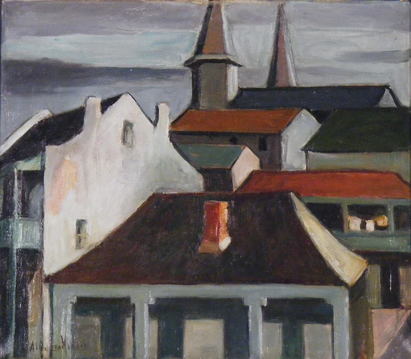 Alberta Kinsey (American, 1875–1952), Antique Shop , date unknown, oil on canvas, gift of Dixon Smith, LSUMOA 2008.6.1