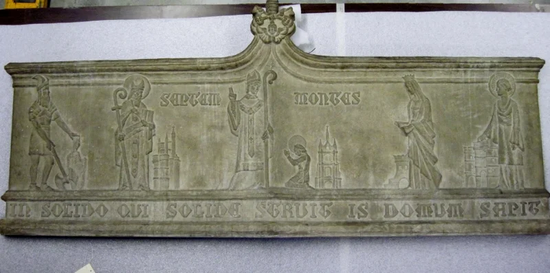 Angela Gregory (New Orleans, 1903-1990), Mantel Lintel for La Tour Carree, Septmonts Castle, 1930, stone, LSUMOA 2014.4
