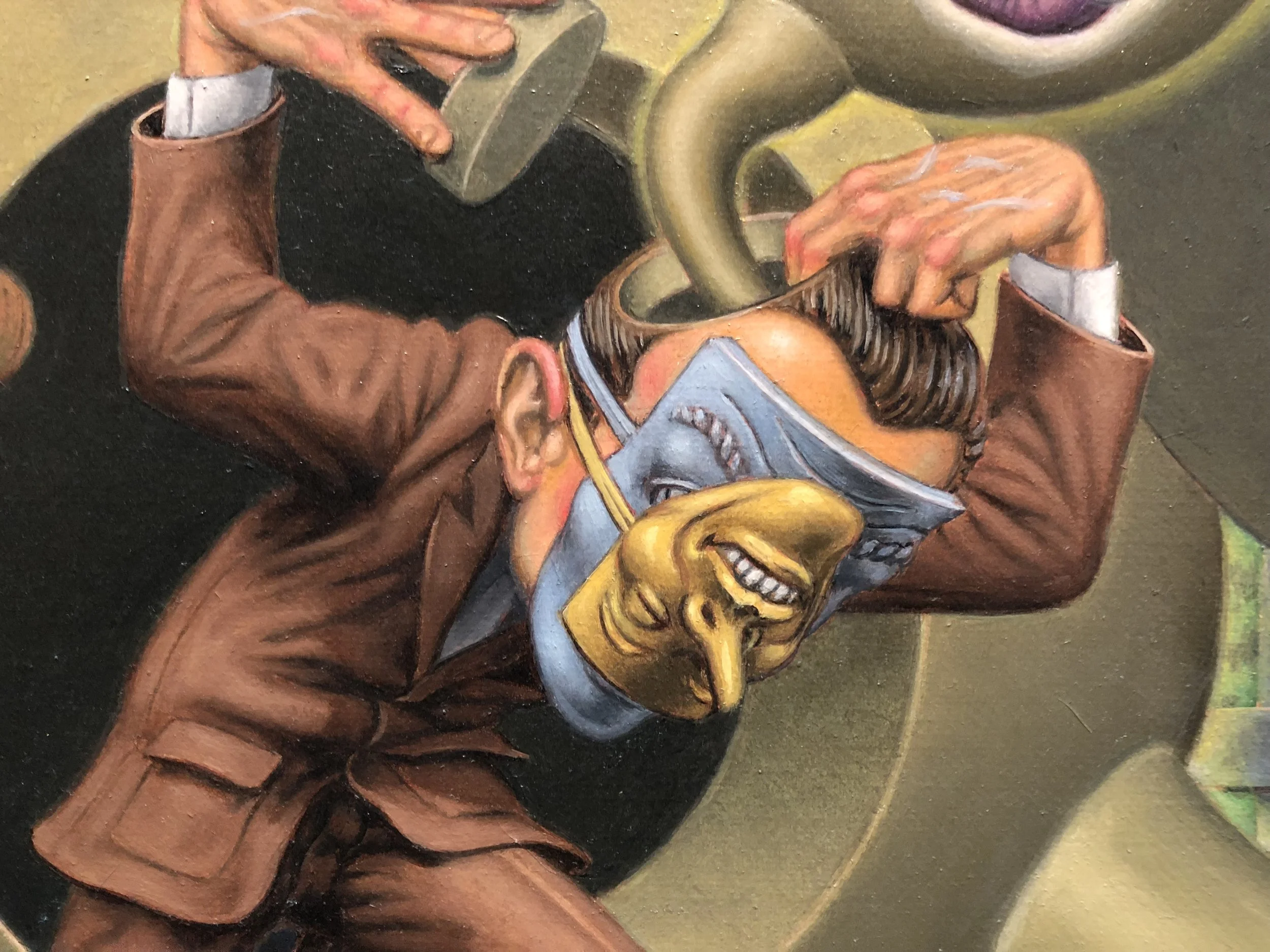 Robert Williams, The Fraught Proposal (detail), 2014, oil on canvas