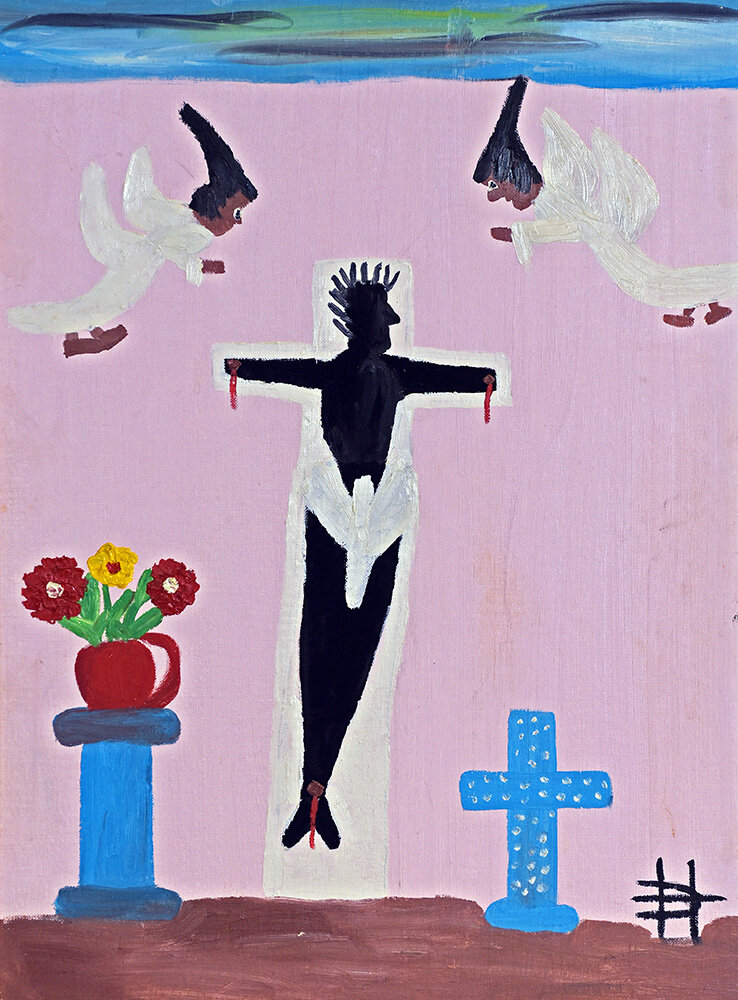 "Untitled (Black Crucifixion)" by Clementine Hunter