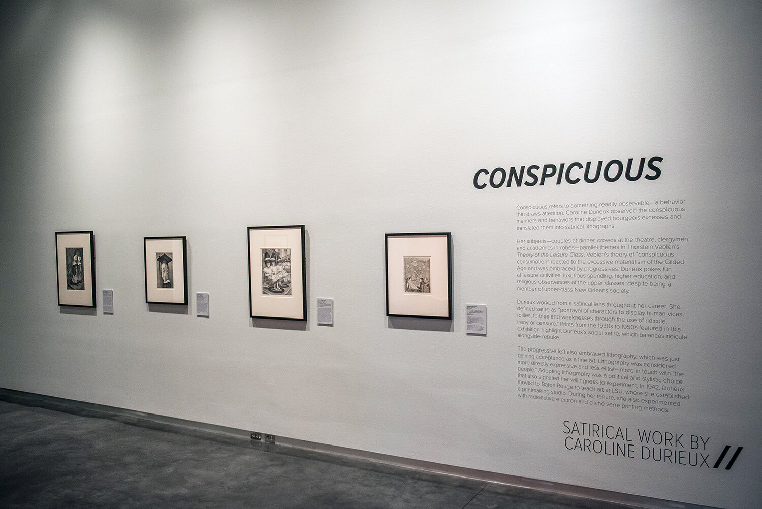 Conspicuous: Satirical Works by Caroline Durieux at LSU Museum of Art