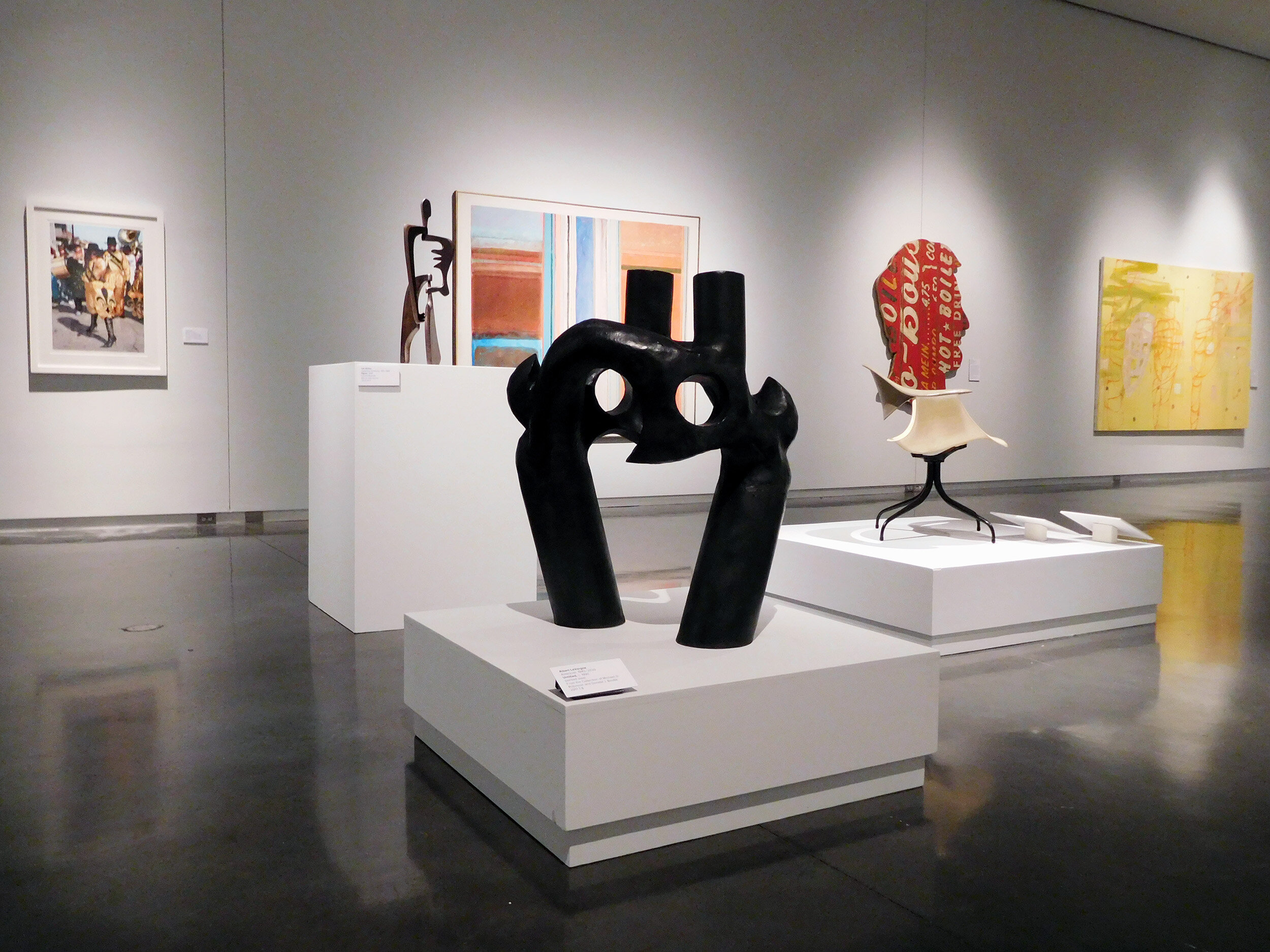   Al LaVergne’s  Untitled  sculpture conserved and now on view in LSU MOA’s Art in Louisiana Contemporary Gallery. 