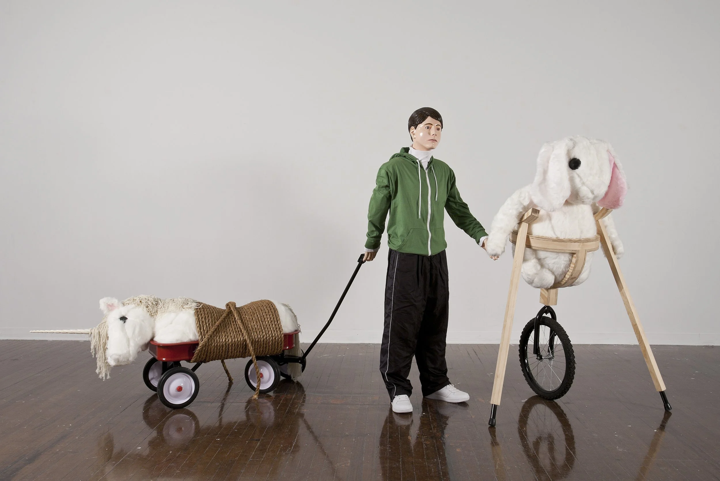 Some Boys, a Few Bunnies, and One Lousy Unicorn: Sculptures by Alex Podesta on view October 13 at the LSU Museum of Art