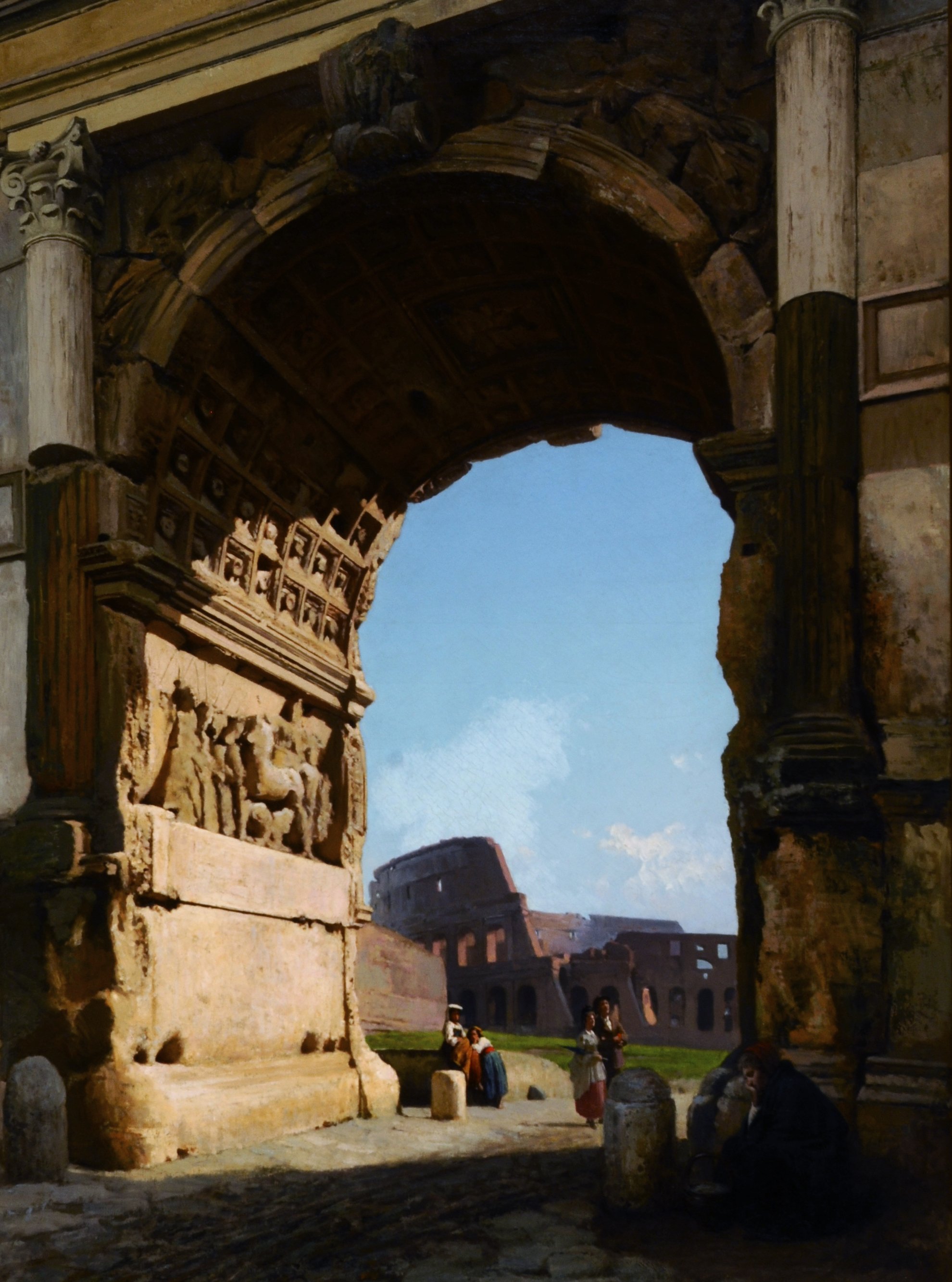  George Healy,  Arch of Titus , c. 1868-1871. Oil on canvas. The Jean and Graham Devoe Williford Charitable Trust. 