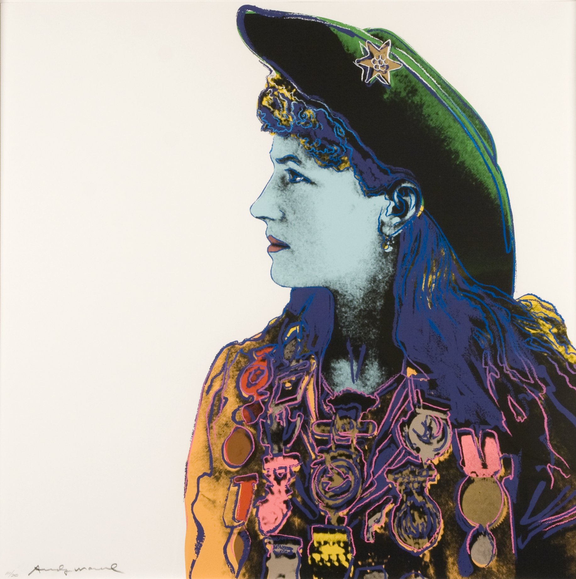   Annie Oakley  (from the  Cowboys and Indians  series), 1986 by Andy Warhol © 2024 The Andy Warhol Foundation for the Visual Arts, Inc. / Licensed by Artists Rights Society (ARS), New York 