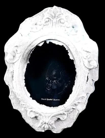 Ron Bechet, Sweet Emma Barrett from the Black Mirror series, 2022. Mixed media with handmade paper pulp. Courtesy of the artist.