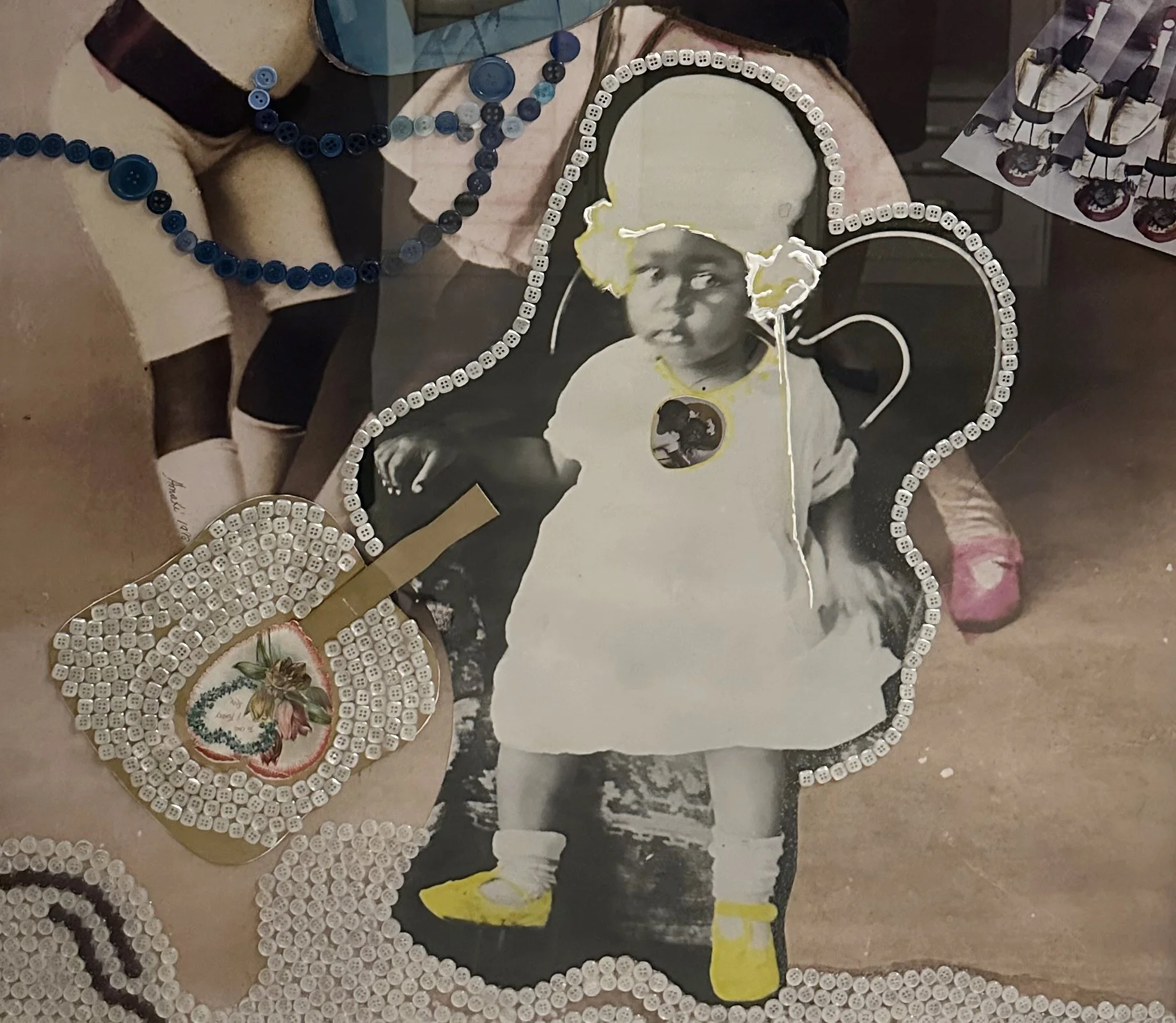  Amalia Amaki,  I'd Rather Two-Step Than Waltz  (detail), 2001. Mixed media. The Paul R. Jones Collection of American Art at the University of Alabama. 