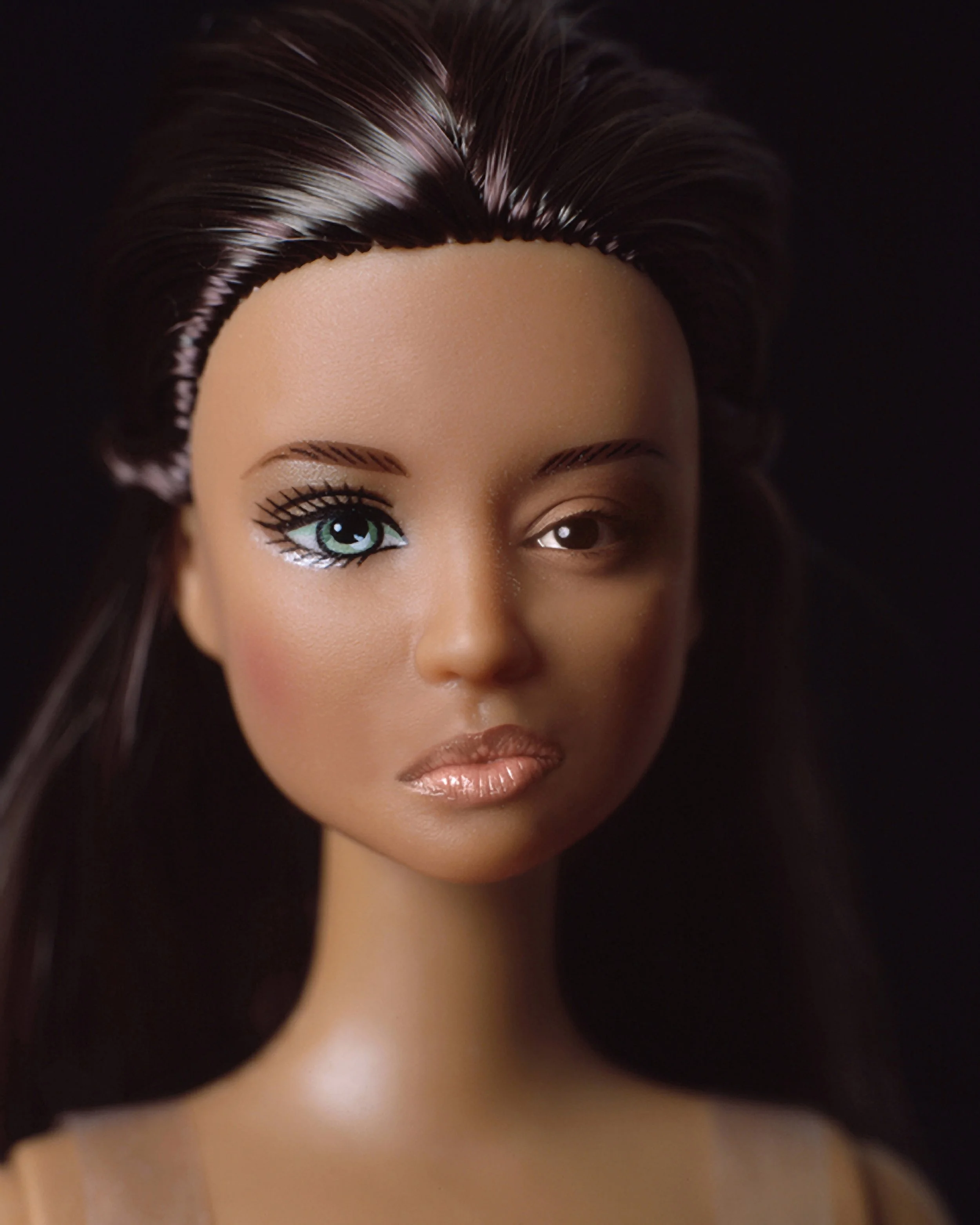  Sheila Pree Bright,  Untitled #14   ( Girls and Dolls  Series), 2004. Color photographic print. The Paul R. Jones Collection of American Art at the University of Alabama. 