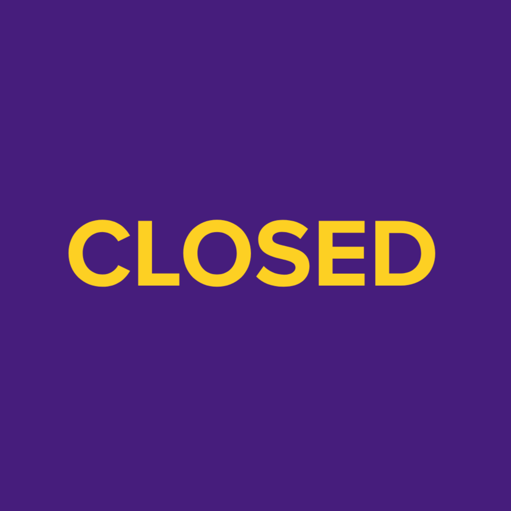 Closed: Saturday, October 17, 206